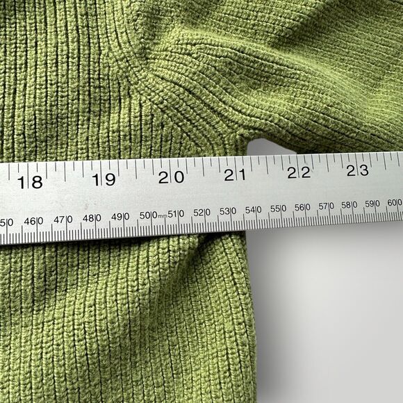 Lululemon SZ 6 Merino Wool Blend Ribbed Turtleneck Sweater Foliage Green - Picture 8 of 10